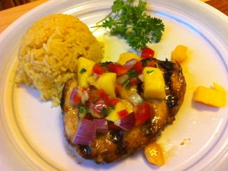 Grilled Marlin With Tropical Fruit Salsa