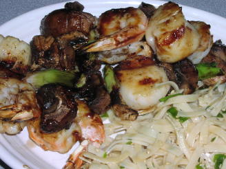 Teriyaki Shrimp and Scallop Kebabs