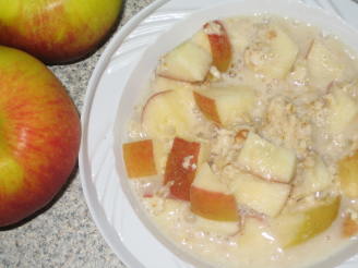 Instant Apple Oatmeal for One