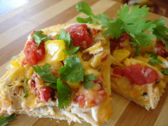 Mexican Chicken Pizza With Cornmeal Crust