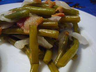 Sweet & Sour Bacon Green Beans