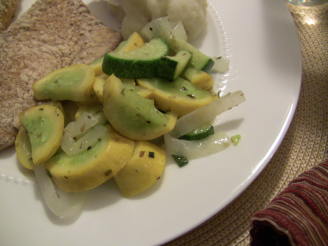 Sauteed Yellow Squash with onion (for 1 or 2)