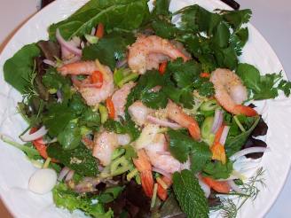 Thai Spicy Shrimp Salad (Yaam Goong)