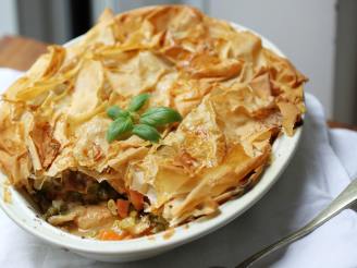 Lower Fat Chicken Pot Pie With Phyllo