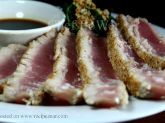 Sesame Crusted Tuna With Japanese Dipping Sauce