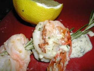 Skewered Rosemary Shrimp With  Mint Pesto