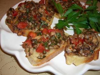 Mushroom & Parmigiano Bruschetta