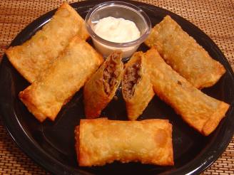 Easy Steak and Cheese Egg Rolls