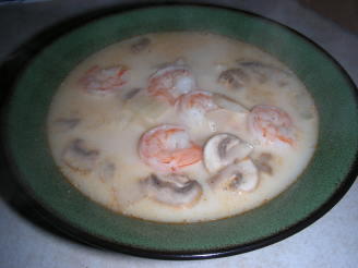 Tom Kha (Coconut Soup) With Shrimp, Easy