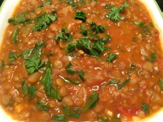 Turkish Spinach and Lentil Soup