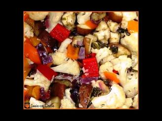 Grilled Foil-Wrapped Parmesan-Basil Vegetable Medley