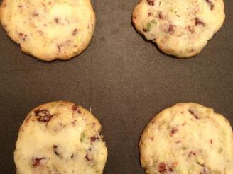 Cranberry Lime Pistachio Shortbread Cookies