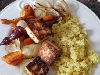Pan-Fried Tofu with Spicy Peanut Sauce Recipe - Food.com