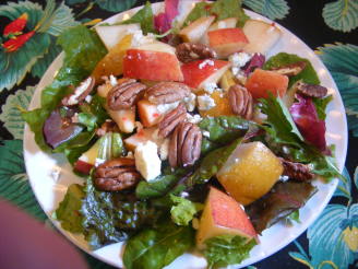 Mixed Greens Salad, Pears, Apple and Toasted Pecans