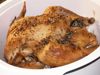 Easy Crock Pot Rotisserie Chicken