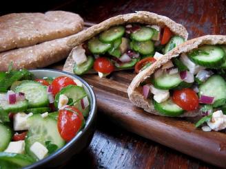 Greek Salad Pita Sandwiches
