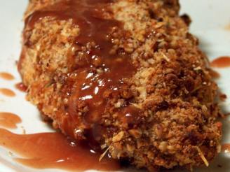 Pecan Crusted Chicken With Raspberry Drizzle