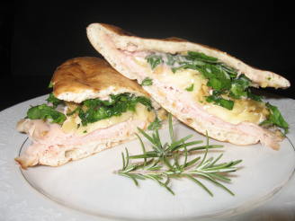 Turkey Pita Sandwiches With Brie, Pecans and Home