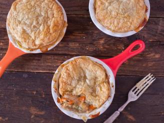 Individual Chicken Pot Pies With Puff Pastry