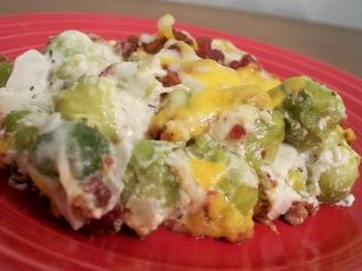 Cheesy Bacon Brussels Sprouts