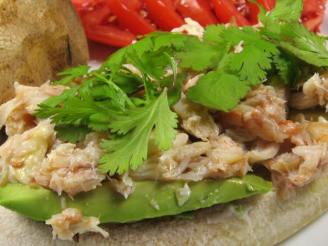Thai -Style Open Crab Meat Sandwich