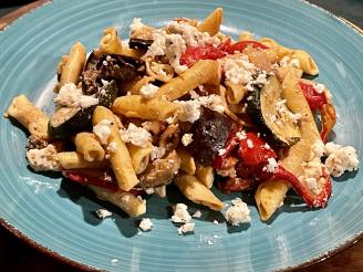 Roasted Balsamic Vegetables With Penne