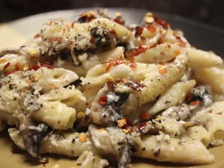 Baked Mushroom and Cheese Penne