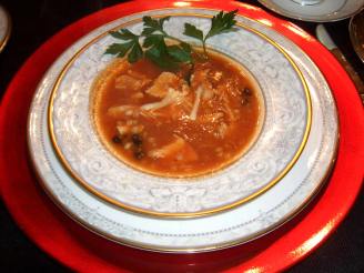 Southwestern Chicken Barley Tomato Soup