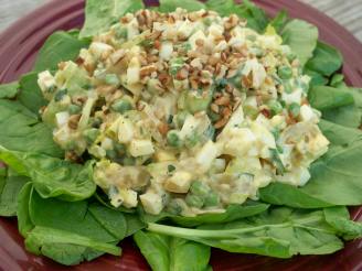 Curried Egg Salad on Greens