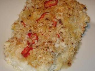 Chili and Lemon Crumbed White Fish With Coconut Rice
