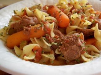 Slow Cooker Beef Noodle Stew