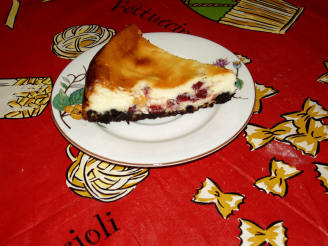 White Chocolate Cranberry Cheesecake