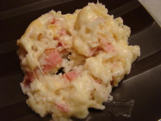 Baked Ham and Cheese Rice Casserole
