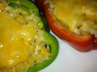 Weight Watchers Chicken and Rice Stuffed Bell Peppers