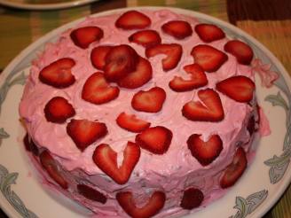 Strawberry Bundt Cake With Lemon Glaze Drizzle (Uses Cake Mix)