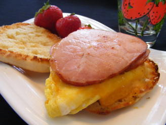 English Muffin, Canadian Bacon and Egg