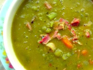Green Split Pea and Bacon Soup