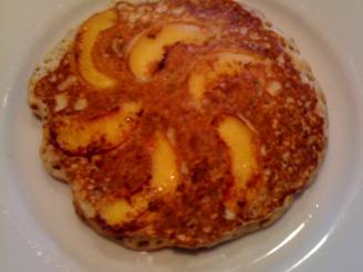 Peach and Poppy Seed Sour Cream Pancakes