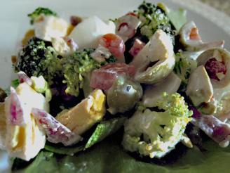Mom's Broccoli & Green Olive Salad