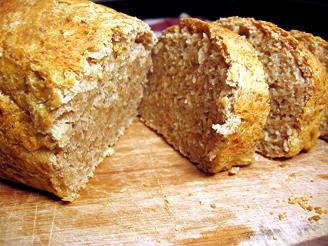 No-Knead Whole Wheat Sandwich Bread