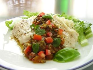 Cod Fillets with Tomato & Spinach Relish