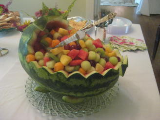 Watermelon Basket Fruit Salad