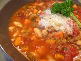 Lentil and Cannellini Bean Soup