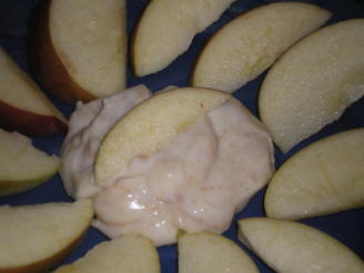White Chocolate Peanut Butter Apple Dip for 1