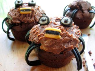 Spooky Spider Cupcakes/Muffins for a Howling Halloween!