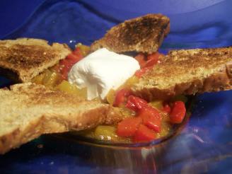 Goat Cheese & Marinated Peppers