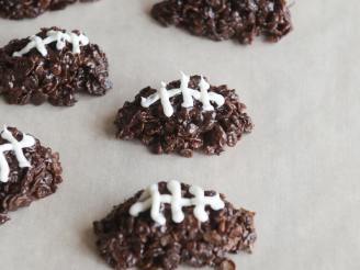 Chocolate Football Cereal Cookies