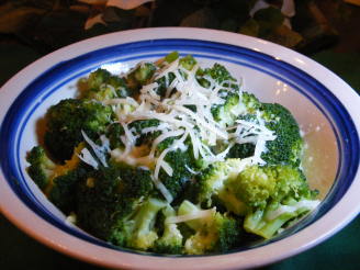 Steamed Broccoli With Olive Oil and Parmesan