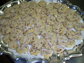 Cranberry Lemon Shortbread Cookies