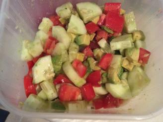 Cucumber Tomato Surprise Salad (Raw Recipe)